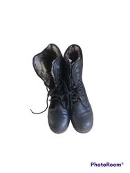 falls creek boots Leather Lace Up Size 8. Still nice boots have had leather cleaner used at times to keep looking nice