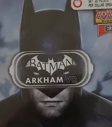 Batman Arkham VR (virtual reality). Requires console and vr accessories (not included). PlayStation 4. Rated M Mature...