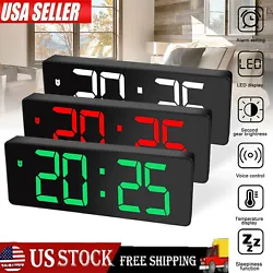 Features:1.This digital alarm clock has an LED display, easy to read, and an ultra-thin body; due to its simplicity,it...