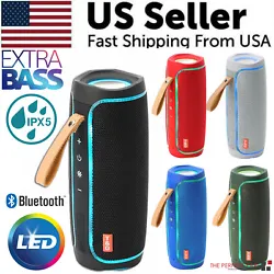 ♬【Powerful IPX5 Waterproof Speaker】 For the fully sealed design of the device, the Bluetooth water resistant...