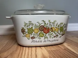 Vintage Corning Ware Spice Of Life A-3-B 3 Quart Covered Casserole Dish & Lid. Very minimal signs of wear. I tried to...