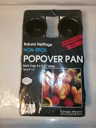 Bakers Heritage Non Stick 6 Popover Pans. Dishwasher Safe. Preowned (plastic wrapping is torn but not used). Shipped...