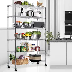 √EASY TO ASSEMBLE: The storage shelves is easy to assemble, This wire shelf structure is very simple ,No tools...