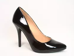 Wrapped stiletto heel. Pointed toe, and a classic pump shape on a single sole. ~~ Approx 4 heel. ~ 4 Heel Height....