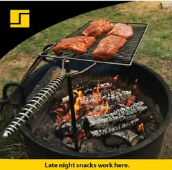 WELL-DESIGNED OPEN FIRE GRILL: Stromberg Carlson Stake & Grill is designed for the specific needs of campers and...