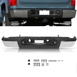 Fit For 2007-2013 Chevy Silverado 1500. Fit For 2007-2013 GMC Sierra 1500. 1 × Rear Bumper As Picture. Brackets &...