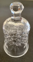 This is a waterford crystal bell, 5 inches high and about 3 inches wide.  I showed the waterford mark in the...