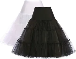 Comfortable lining to prevent scratching sensitive skin, the underskirt is not see through. Petticoat Length(waist to...