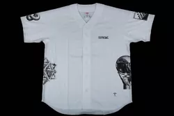Description:-Supreme Mc Escher jersey white -Item condition: Brand New condition 100% authentic-Size: Large We accept...