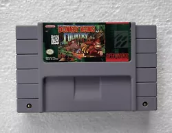 Donkey Kong Country 1 Super Nintendo SNES Original Authentic Genuine Game. See pictures for details