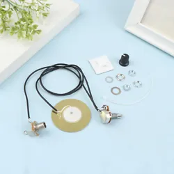 50MM Guitar Pickup Piezo Transducer Prewired Amplifier with 6.35MM Output Jack for Acoustic Guitar Ukulele Cigar Box...