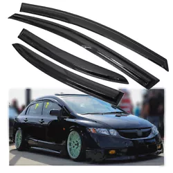 For 2006-2011 HONDA Civic. Type: Window Rain Guard. 4pcsWindow Rain Guard (Left & Right). Fully protected window from...