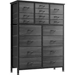 👕 Fabric Dresser & UPGRADE Cationic Material: Compared with other’ dressers, Lulive bedroom dresser is made of...
