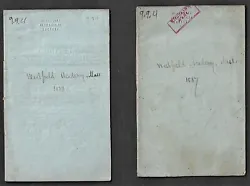 Pair of very scarce school catalogues for the Westfield (Massachusetts) Academy. Ex-Lib markings; foxing. String...