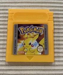 Jeux Pokémon version jaune sur Gameboy en français Autre Version disponible: Bleu, Rouge,Argent, Or & Crystal....