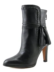 Coach Jessie Black Silky Nappa Leather Boots - Size 9Worn once!! Precise leather lacing defines the shape of this...