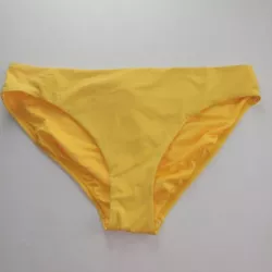 Bleu Rod Beattie yellow bikini bottom with ruching detail on back.