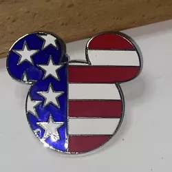Disney pin mickey head Pin Trading 2001. Q5American flag Shipped first classBest offer excepted