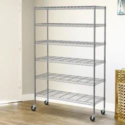☎️ MULTIFUNCTIONAL: This wire shelf is suitable for a wide range of applications.You can use this storage shelves...