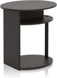FURINNO Jaya simple design oval end table is designed to fit in your space and fit on your budget. It can be used as...