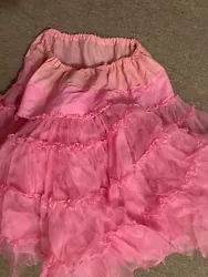 petticoat ruffles square dance pink.