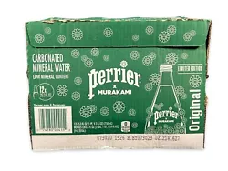 Takashi Murakami X Perrier Carbonated Mineral Water 12 Pack 750mL Glass Bottles. Shipped with USPS Priority Mail.