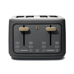 Make mornings easier. Its extra wide self-adjusting slots fit a variety of breads and bagels, while an LED countdown...