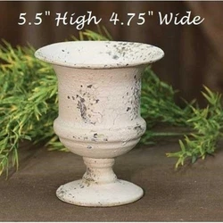 Each item will have unique markings due to the distressing process, so no two will be identical.