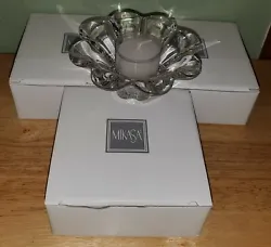 MIKASA Crystal Tea Light Candle Holder in the Pattern 