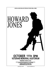 This was the tour in support of his album “Dream Into Action”. Bands – Howard Jones. Note: Colors may vary...