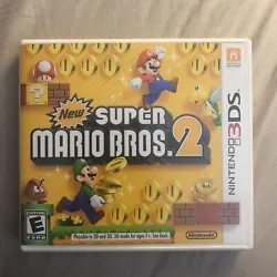 Super Mario Bros 2 Nintendo 3DS NO GAME just Case, and the manual Inserts you see in pic Only. In excellent like new...