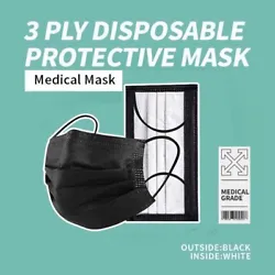 ULTRA SOFT AND COMFORTABLE: Disposable masks for protection are using for personal protection. Soft and elastic earloop...