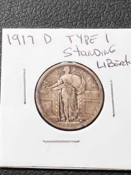 This is a nice 1917 D Type 1 Standing Liberty Quarter. YOU GRADt!