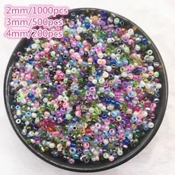 Size: about 2mm(1000pcs), 3mm(500pcs), 4mm(200pcs). Material: Glass. Due to the difference between different monitors,...