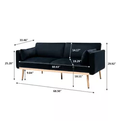 [Easily turn into a bed] Our futon sofa can be easily turned into a bed. This convertible design can make the most of...