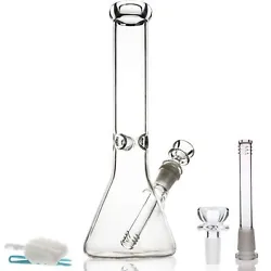 Hookah water glass bong 1. Bowl 1 (14mm). Material: Glass. Glass thickness: about 5mm-8mm. Color: Clear. Easy to clean.