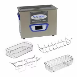 SRA TruPower UC-45D-PRO Professional Ultrasonic Cleaner, 4.5 liter Capacity with LCD Display, Sweep/Degas, Adjustable...