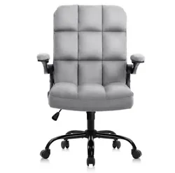300 lbs Fabric Adjustable Mid-Back Office Swivel Chair Heavy-Duty Base.