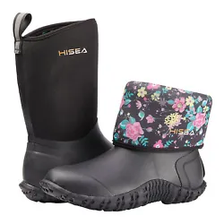 HISEA Unisex Waterproof Rain Boots Low Top Anti-Slip Casual Garden Working Shoes. 1- Keep your feet happy when you are...