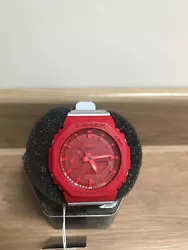 Custom Watch Red and Grey Casio G-Shock.