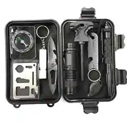 Color: Tactical Black (with stainless steel and silver accents on tools). Sturdy Storage Box: Your tools are protected...