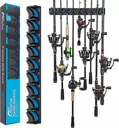 PLUSINNO fishing rod holders can organize your fishing rods and reel combs in minimum space. If you have limited space...