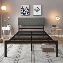 【Adjustable Height Headboard】There are 2 holes on the back of headboard for you to adjust height.Has a...