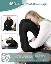 +Perfect Angle Design - 45°：The Airplane Neck Pillow is Designed with a Perfect 45°Angle, Allowing Your Head and...