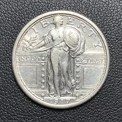 Please view photos for grade and condition!1917-P 25C TY-1 STANDING LIBERTY QUARTER 