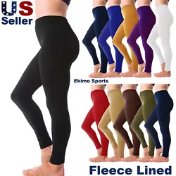 Winter Warm Thermal Thick Fleece Lined Full Length Legging. Fleece Inside to keep you warm, soft, and comfortable....