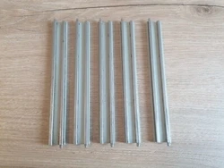 5 x Rail droit LEGO TRAIN 12v track straight ref 3240 /set 7740 7745 7735 7727. État : 