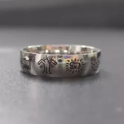 Keith Haring Ring. Stainless Steel - Brand New US sizes 6, 8, 10, 12 Message me with which size you want :)These are...