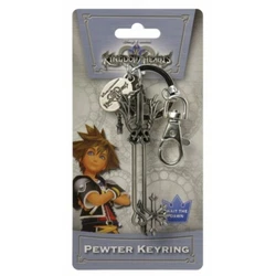 Kingdom Hearts: Oathkeeper Keyblade Pewter Key Ring Keychain.