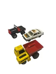 Lot of 3 Assorted Matchbox Cars - Jeep, Ford Escort, Site Dumper Fair Condition